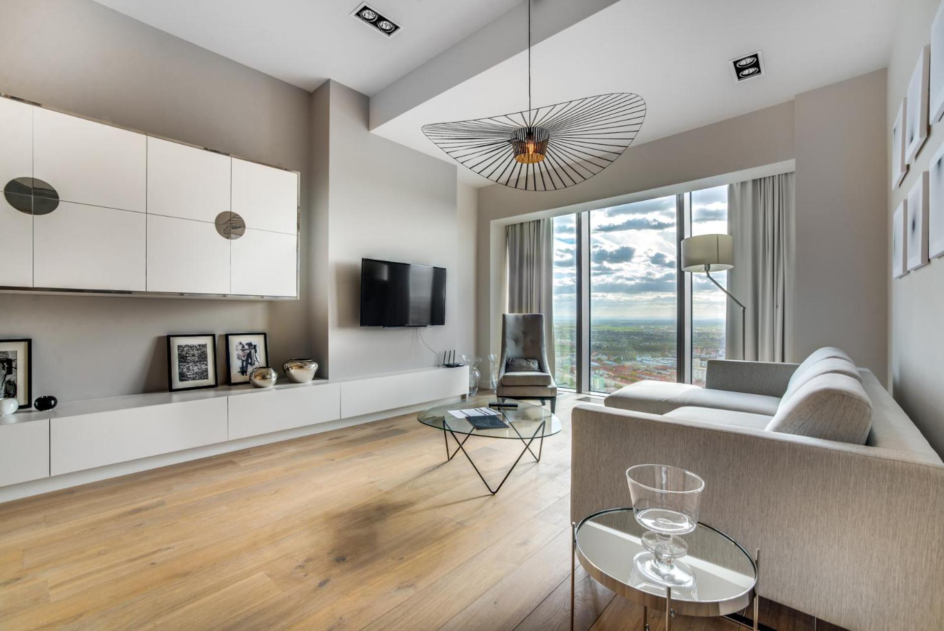 Apartamenty Sky Tower 브로츠와프 외부 사진