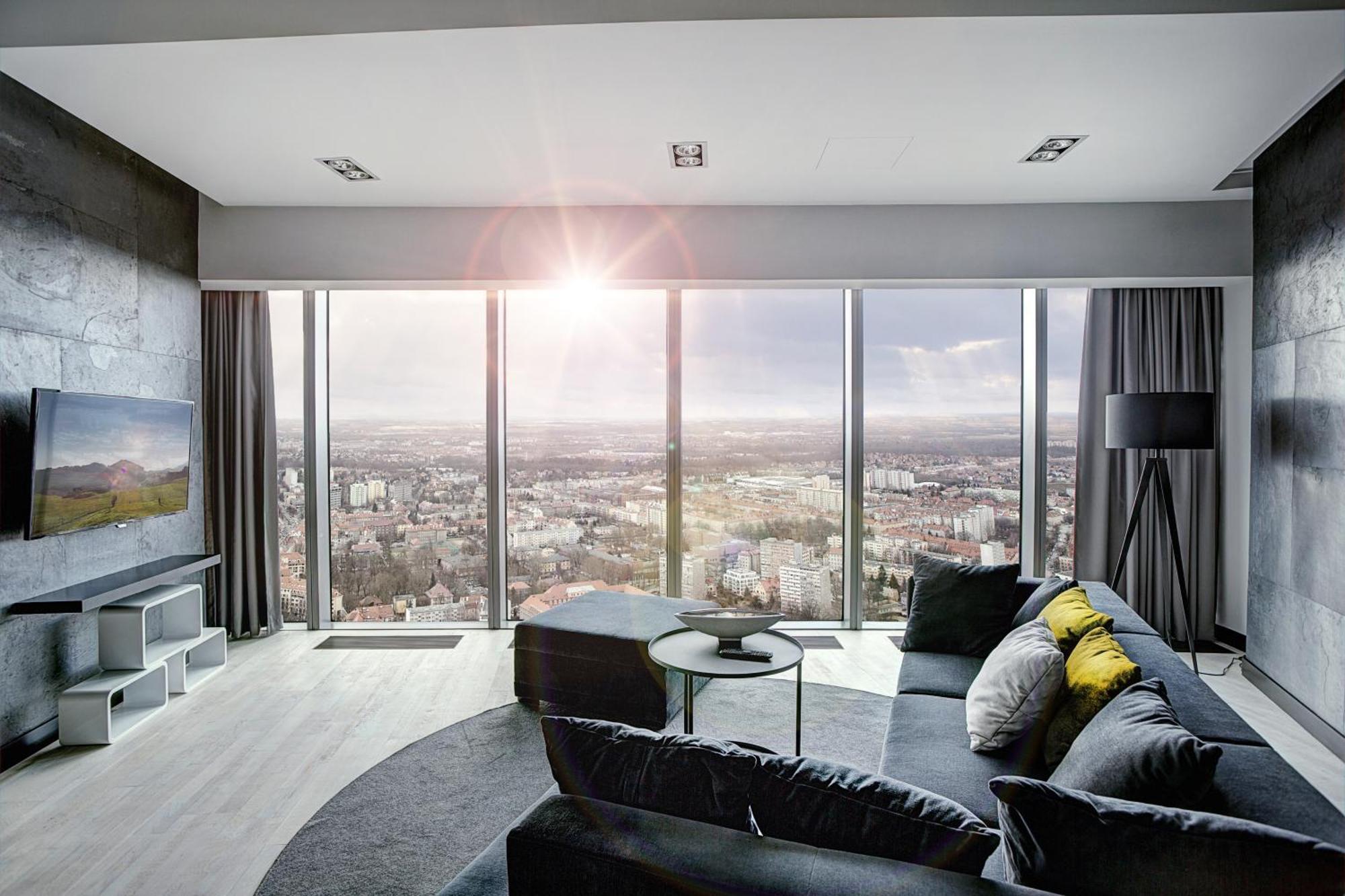 Apartamenty Sky Tower 브로츠와프 외부 사진